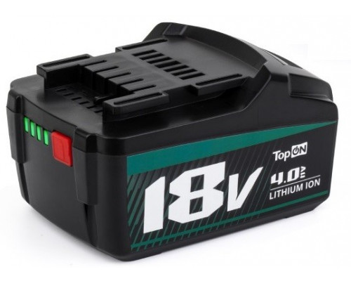 Аккумулятор TopON для Metabo 18В, 4.0Ah (Li-Ion) TOP-PTGD-MET-18-4.0