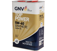 Масло моторное GNV Top Power 5W40 Synthetic 4 л (металл. канистра) GTP1011872019510540004