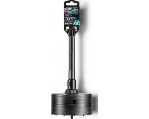 Коронка буровая SDS-max METALLICA Optima 120x250/110 мм твердосплавная H=50мм, M22,0х2,0 мм, с адаптером 907252