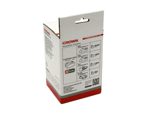Аккумулятор Crown 20.0В 8,0 Ач Li-ion CAB208016XE CB