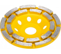 Алмазная чашка Kranz KR-90-0251 шлифовальная, двухрядная, 115х22,2мм