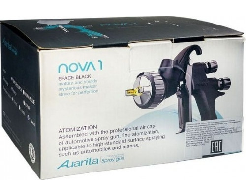 Краскопульт пневматический AUARITA NOVA 1, Black, 1,3мм 39869