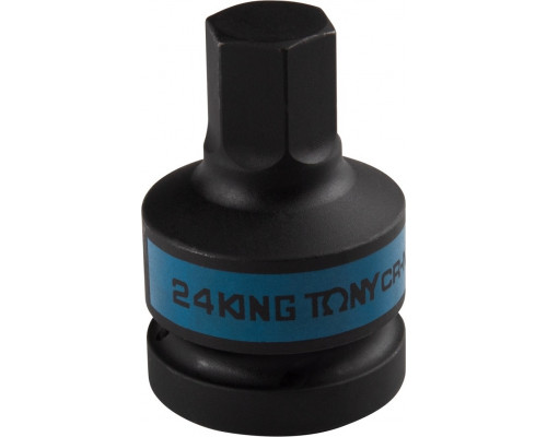 Ударные головки 6-гранные 1" KING TONY 801524M HEX, 24 мм, L=80 мм