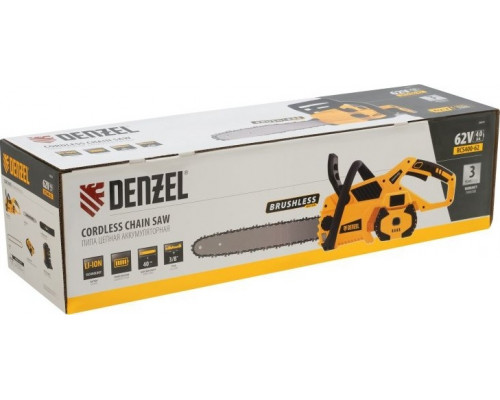 Пила цепная аккумуляторная Denzel RCS 400-62 58620