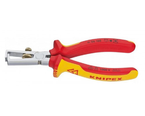 Стриппер KNIPEX KN-1106160SB VDE, d5 мм, длина 160 мм, диэлектрические ручки