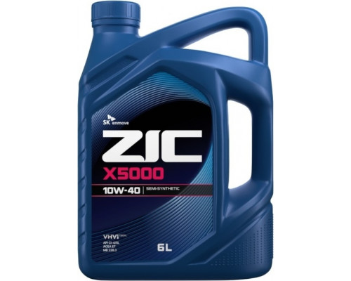 Масло моторное ZIC X5000 10W40 6 л 172658