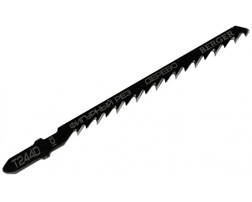 Пилки по дереву BERGER BG1712 T244D криволинейный рез, шаг 4.0 мм, 100/75 мм, 5