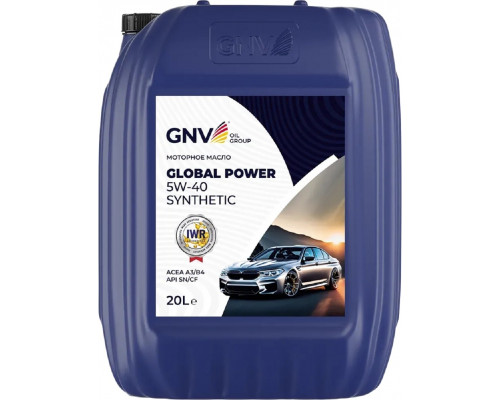 Масло моторное GNV Global Power 5W40 Synthetic 20 л GGP1011072014510540020