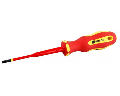 Отвертка диэлектрическая шлицевая Norgau 3,5х100мм vde slim n172 067063135