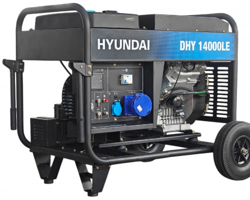 Электростанция дизельная с воздушным охлаждением HYUNDAI DHY 14000LE открытая