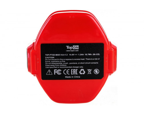 Аккумулятор TopON для Makita 14.4В, 1.3Ah (Ni-Cd) TOP-PTGD-MAK-14.4-1.3