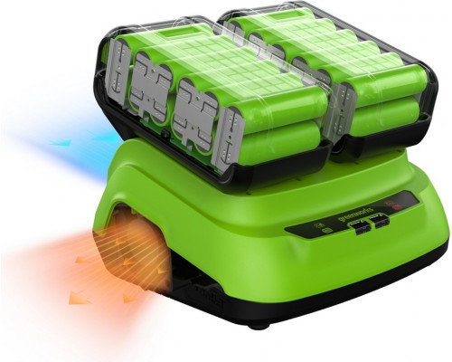 Зарядное устройство для аккумуляторов GREENWORKS 2958807 ультрабыстрое двойное 24V, 8А