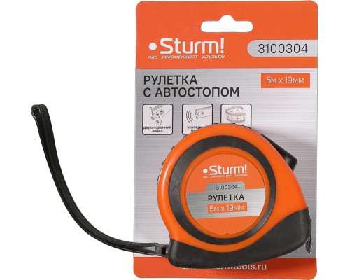 Рулетка Sturm 3 100 304 5мх19мм 3100304