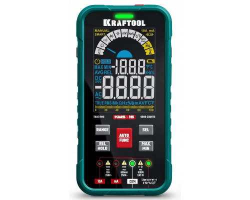 Смарт-мультиметр KRAFTOOL KMS-15 цифровой 59870