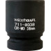 Ударные головки 6-ти гранные 1" WiederKraft WDK-711-8038 38 мм