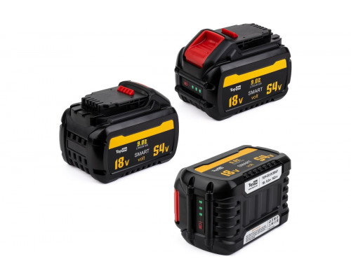 Аккумулятор TopON для Dewalt XR FLEX VOLT 18/54В 9.0Ah (Li-ion) TOP-DE-DCB547