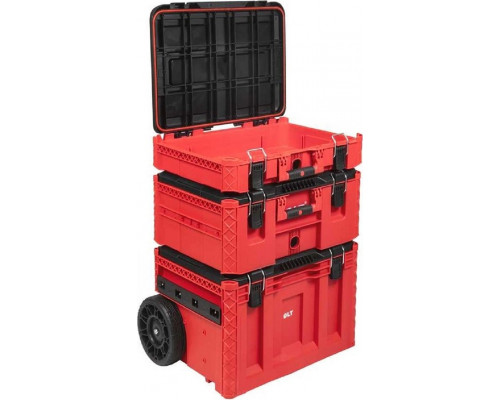 Ящик для инструмента DLT серия RED PRO №1 dlt, (кейс №5, кейс №4, кейс-тележка №2) 4050