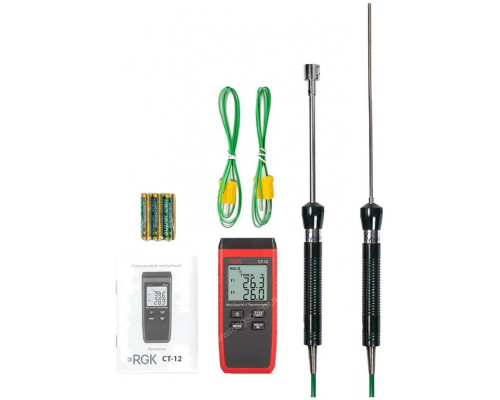 Измеритель температуры контактный RGK CT-12 + TR-10W + TR-10S