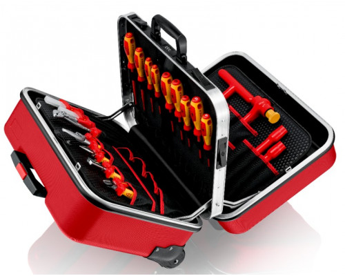 Набор инструмента KNIPEX KN-989915 BIG Twin Move RED Electric Competence, 47 предметов