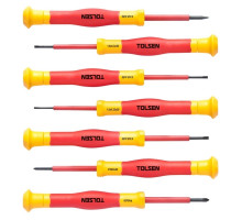 Набор отверток диэлектрических TOLSEN TTV32007 прецизионных, 7 пр.