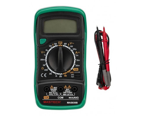 Мультиметр цифровой MASTECH MAS830B в защитном кожухе 13-2010
