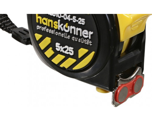 Рулетка HANSKONNER HK2010-04-5-25 с мощным магнитом