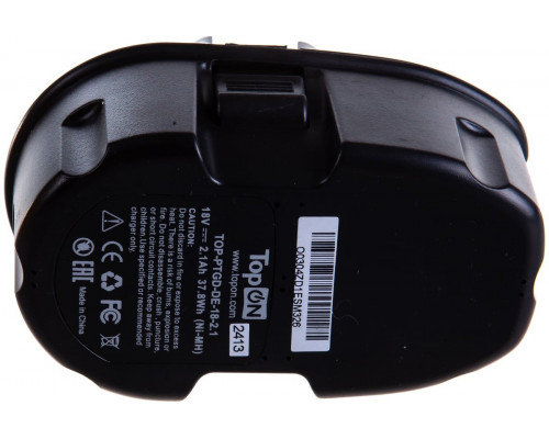 Аккумулятор TopON для DeWalt DE 18В, 2.1Ah (Ni-Mh) TOP-PTGD-DE-18-2.1