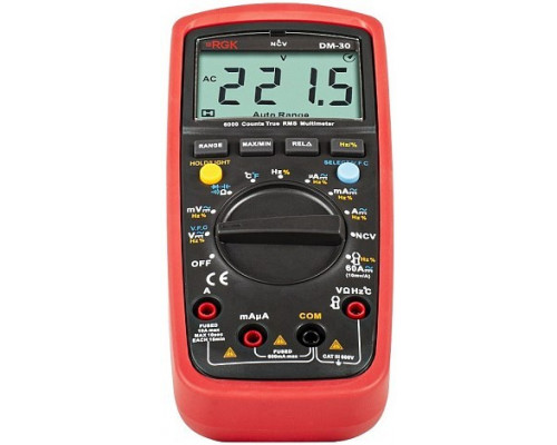 Мультиметр цифровой RGK DM-30 с поверкой 779654