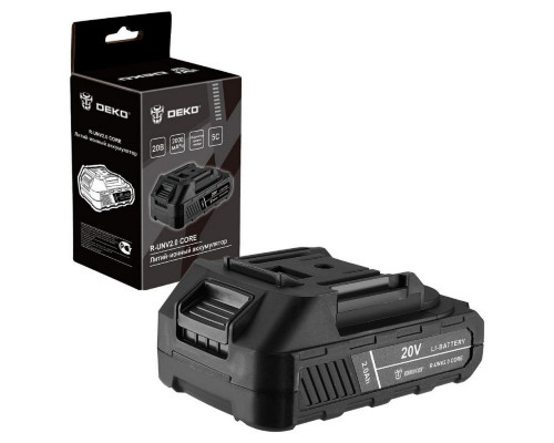Аккумуляторная батарея DEKO 20V 2.0Ah Li-ion CORE R-UNV 083-1013
