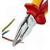 Плоскогубцы диэлектрические KNIPEX KN-0826185 остроконечные с удлиненными губками, 185 мм