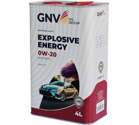 Масло моторное GNV Explosive Energy 0W20 Synthetic 4 л (металл. канистра) GEE1M10453040120020004