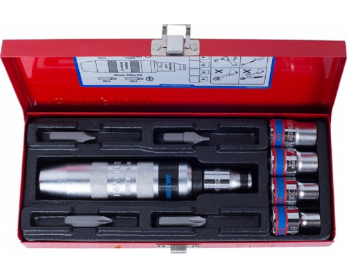 Отвертка ударная KING TONY 4505MR 5/16", набор 10 предметов