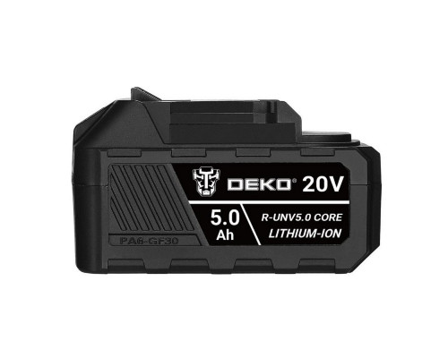 Аккумуляторная батарея DEKO 20V 5.0Ah Li-ion CORE R-UNV 083-1016