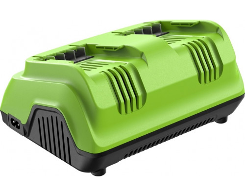 Зарядное устройство для аккумуляторов GREENWORKS 2958807 ультрабыстрое двойное 24V, 8А