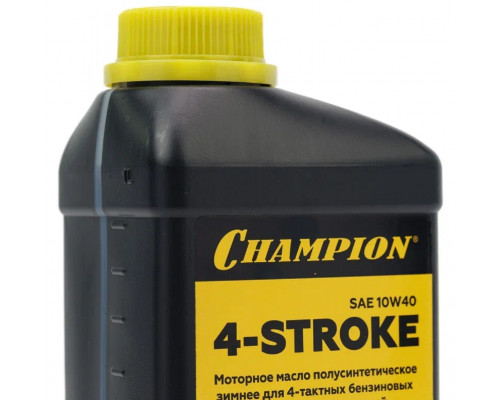Масло для 4-тактных бензиновых двигателей CHAMPION SAE-10W40 1 л полусинтетическое 952853
