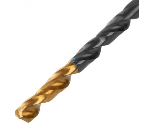 Сверло по металлу DENZEL HSS-Tin, Golden Tip 3,2 мм, 10 шт 717206