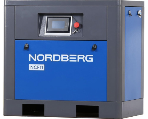 Компрессор винтовой NORDBERG NCF11 с частотным преобразователем, 7,5 кВт, 10 бар, 850 л/мин, без ресивера