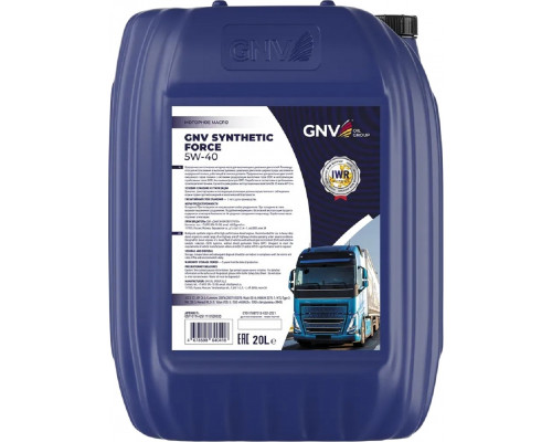 Масло моторное GNV Synthetic Force 5W40 20 л GSF1011442511110530020