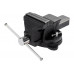 Тиски Kranz KR-12-5101 слесарные 100мм, поворотные, с наковальней