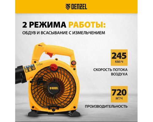 Воздуходувка-пылесос бензиновая Denzel GL-260 57902
