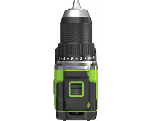 Дрель-шуруповерт аккумуляторная GREENWORKS 3708407 24V, б/щет, 30/60 Hм, Antikickback, LED, без АКБ и