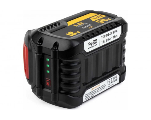 Аккумулятор TopON для Dewalt XR FLEX VOLT 18/54В 6.0Ah (Li-ion) TOP-DE-DCB546