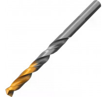 Сверло по металлу Denzel Р6М5, Golden Tip спиральное 7,5x109мм 718238