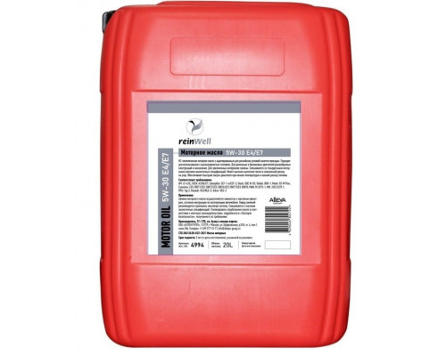 Масло моторное REINWELL 5W30 Е4/Е7 20 л синтетическое 4994 / 12606