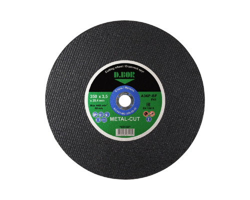 Отрезной круг по металлу D.BOR METAL-CUT A36P-BF, F41, 350x3,5x25,40 D-F41-MC-350-35-25