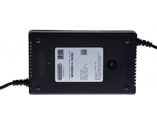 Зарядное устройство GELBERT 60V 20A/H (3.0A) 025310