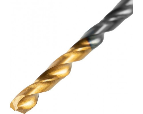 Сверло по металлу Denzel HSS-Tin, Golden Tip 3 мм, 10 шт 717205