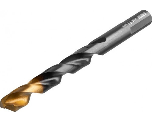 Сверло по металлу Denzel HSS-Tin, Golden Tip 11 мм, 6 шт 717223