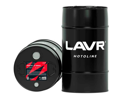 Масло для мотоциклов LAVR MOTO RIDE SPECIAL 4T 10W40 SN, 60 л Ln7848