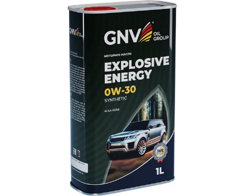 Масло моторное GNV Explosive Energy 0W30 Synthetic 1 л (металл. канистра) GEE1M10453040120030001